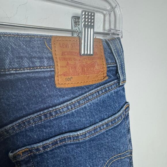 Levi’s Premium 501 Women’s Jeans‎ Size 25 Button Fly Straight Leg High Rise Blue - Picture 6 of 12